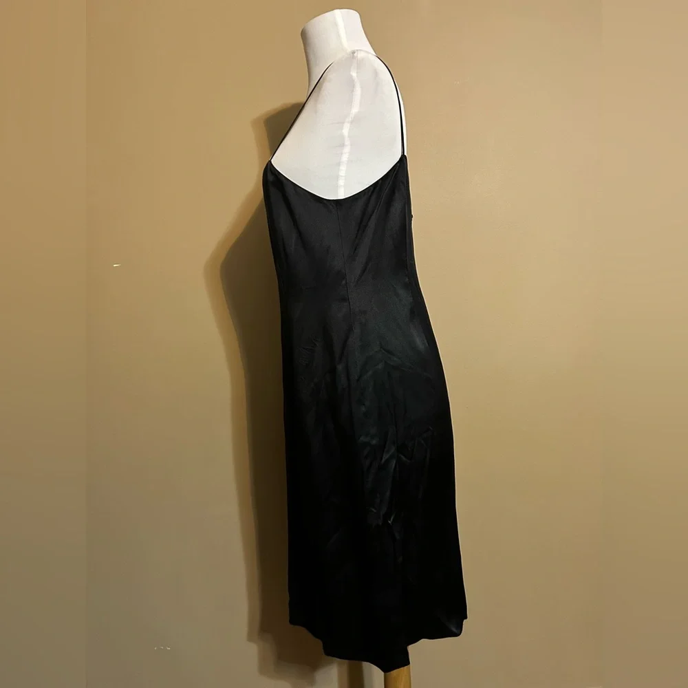 Teri Jon Black Satin Mini Dress - Picture 3 of 4